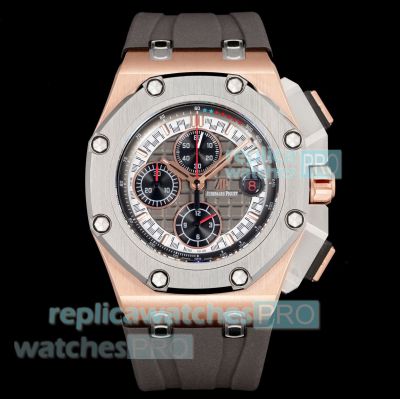 1:1 Clone LS Factory AP Royal Oak Offshore Michael Schumacher 44mm Rose Gold Case Watch 
